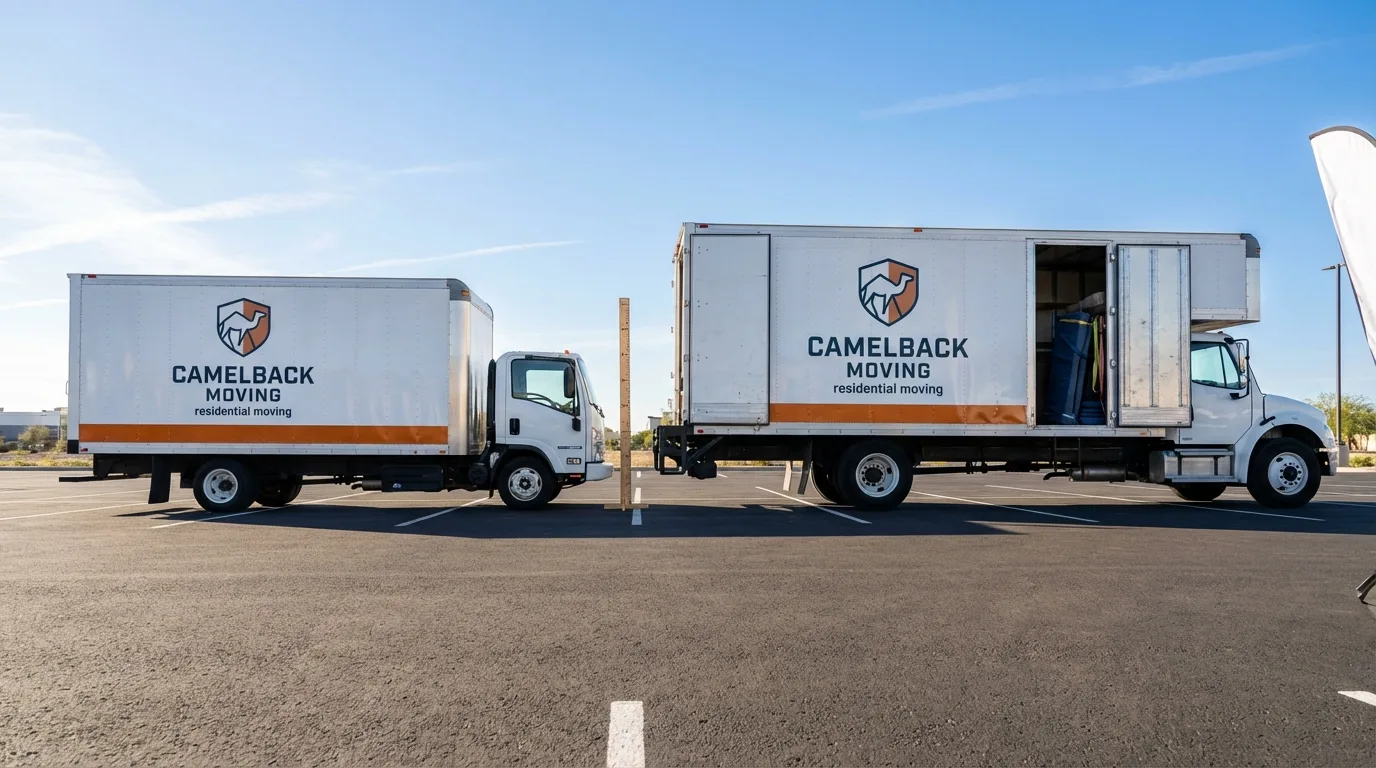 Moving truck size capacity guide in Phelan